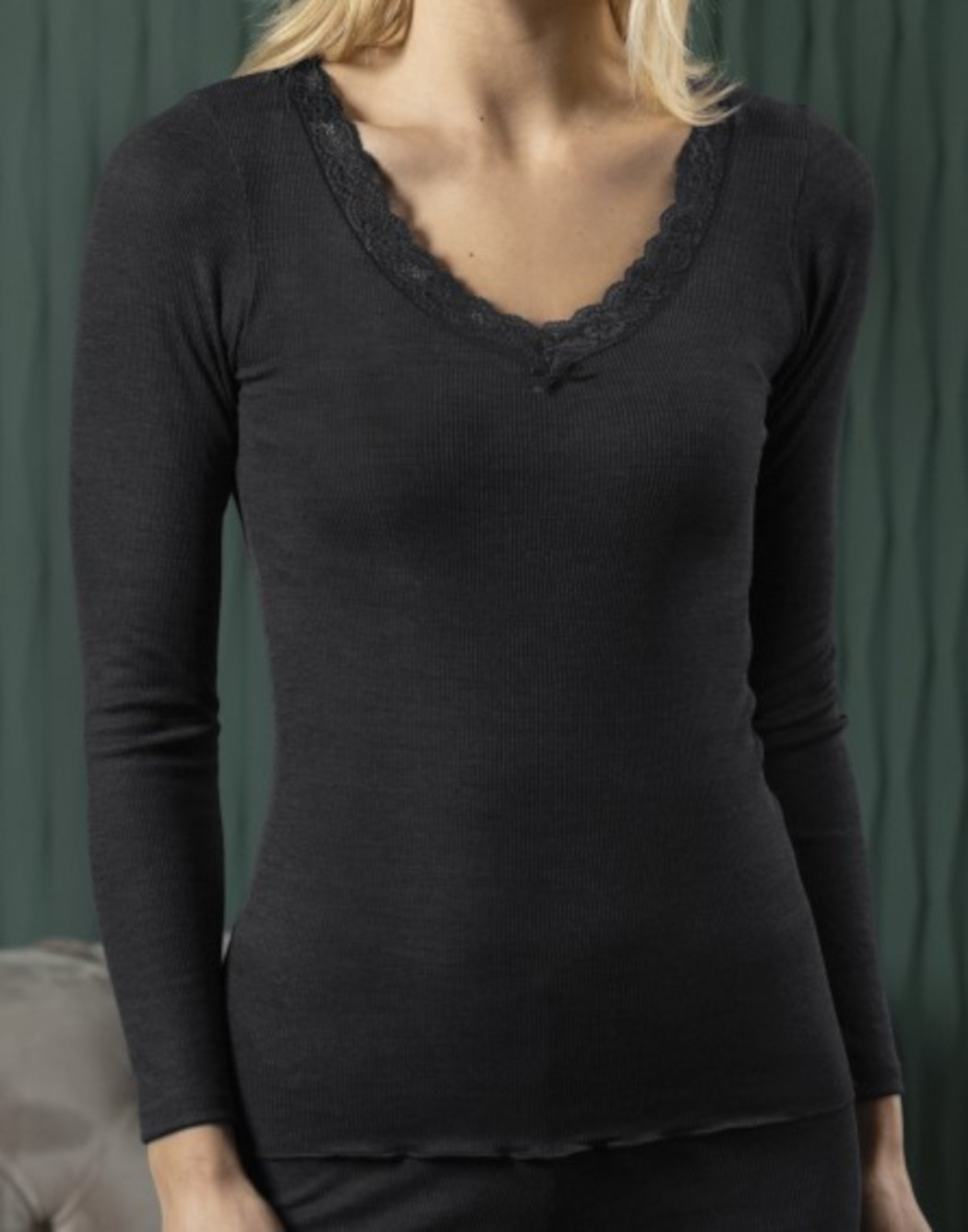 Nina von C. Serie Wool Silk Damen Langarm-Shirt